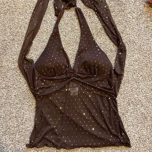 Brown Dressy tank